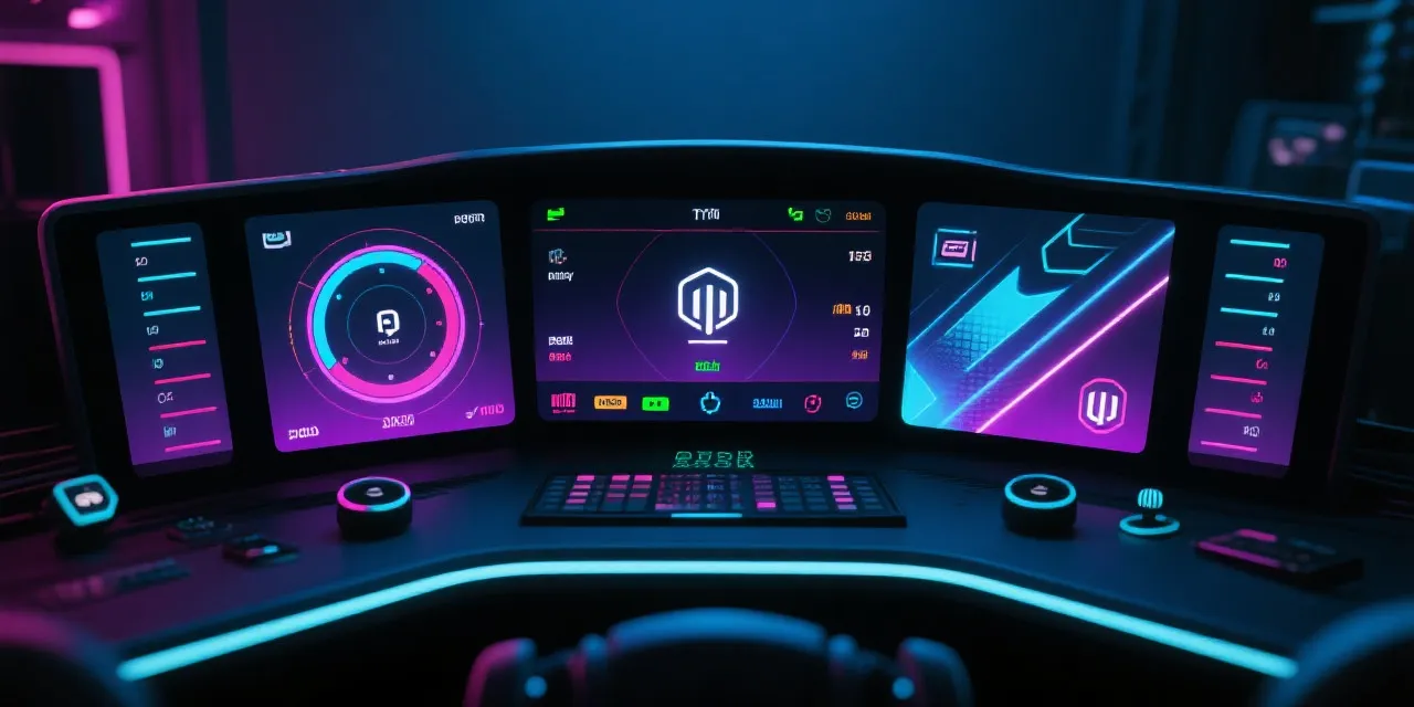 Esports风格开奖看板示意图